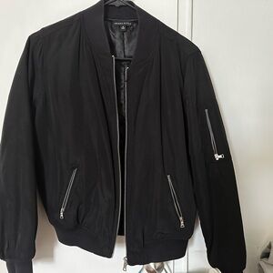 Kendall & Kylie Women’s Black Bomber Jacket